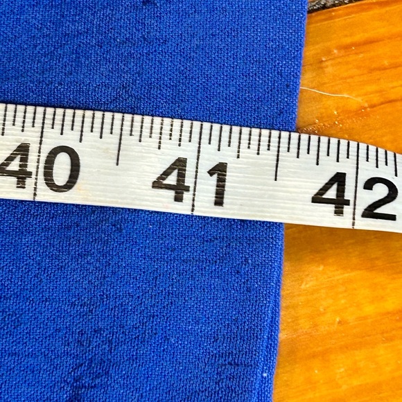 1X CM Shapes blue Calcutta Crinkle wide leg pull on pants with pockets - Picture 11 of 12